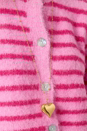 Stainless Steel Long Necklaces Heart Casual Daily Simple Series Women's jewelry h5 Picture3